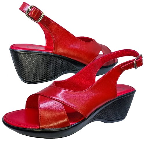 Huarache Mujer Cómodo Piel Cabra Suela Base Tacón 22-27 R211