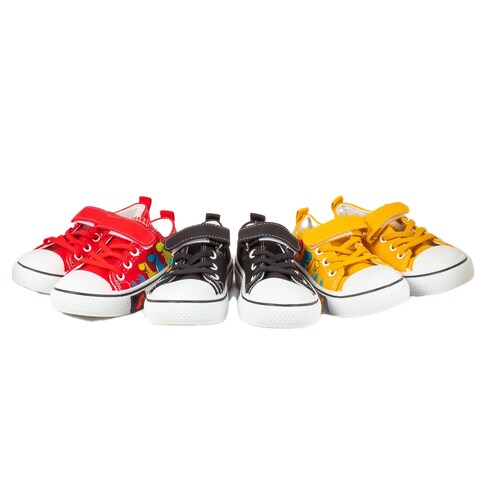 Zapatos Para Niño. Tenis De Lona De Dinosaurios