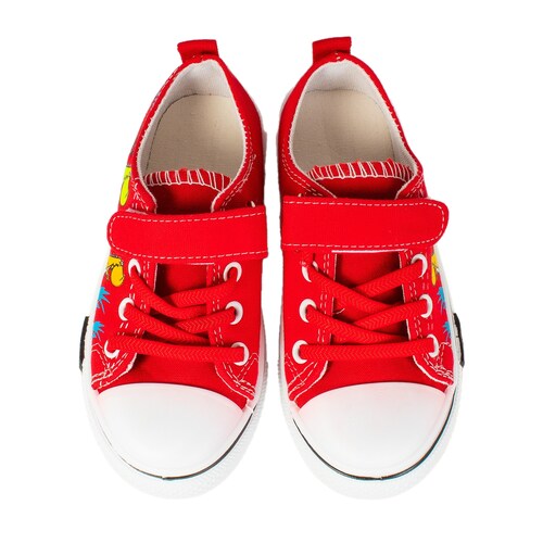 Zapatos Para Niño. Tenis De Lona De Dinosaurios