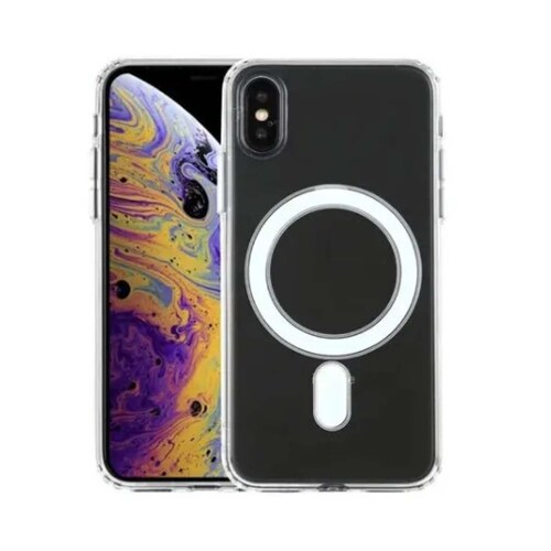 Funda Magnética Transparente para iPhone XS MAX compatible con Batería MagSafe 