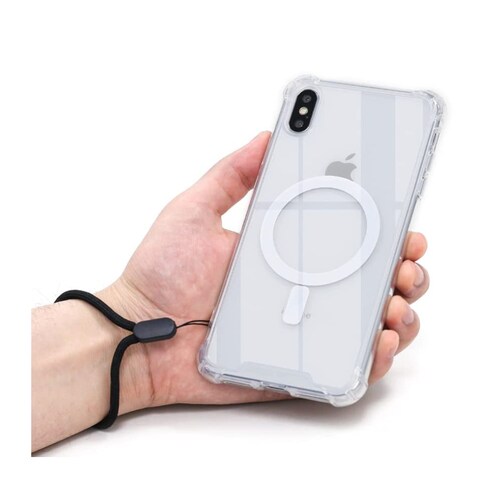 Funda Magnética Transparente para iPhone XS MAX compatible con Batería MagSafe 