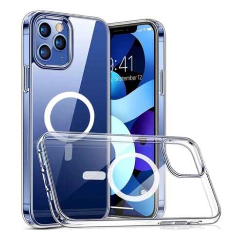 Funda Magnética Transparente para iPhone 11 Pro Max compatible con Batería MagSafe 