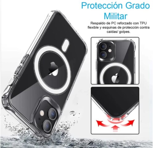 Funda Magnética Transparente para iPhone 11 Pro Max compatible con Batería MagSafe 