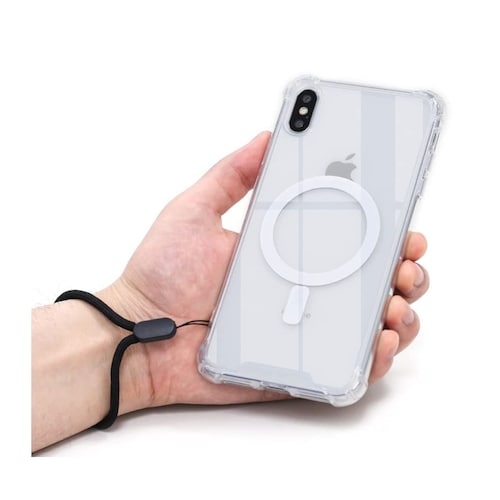Funda Magnética Transparente para iPhone 12 compatible con Batería MagSafe 