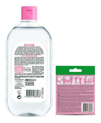Kit Garnier Agua Micelar Y Pads - Todo En 1 - 700ml
