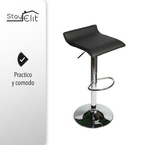 Bancos para Barra y Cocina Taburetes de Bar Ergonómicos Altura Ajustable y Rotación de 360.