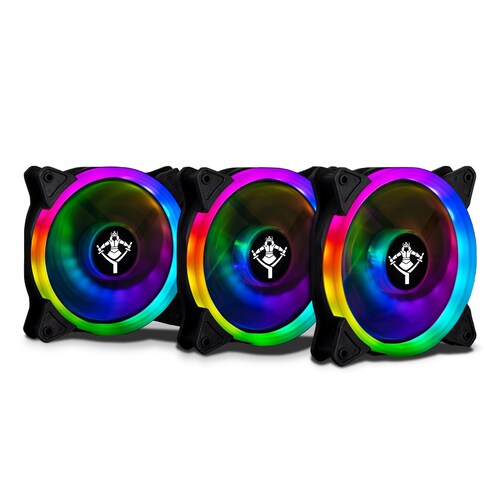 Ventilador Yeyian Typhoon ARGB LED, 120mm, 1200RPM, Negro