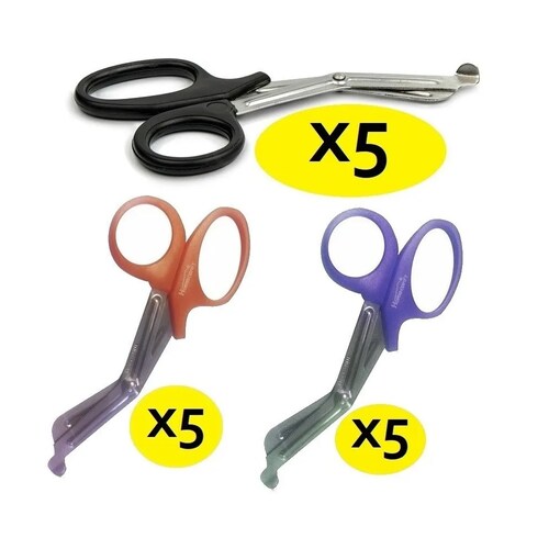 Combo 15 Tijeras Uso Rudo Salud Homecare Cirugía Colores