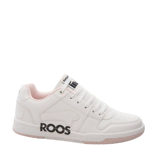 Tenis casual urbano tipo choclo para mujer, marca Kangaroos, color blanco, mod. 1025402