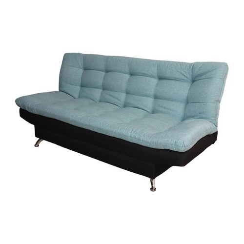 Sofá Cama Negro Turquesa Moderno 3 Posiciones