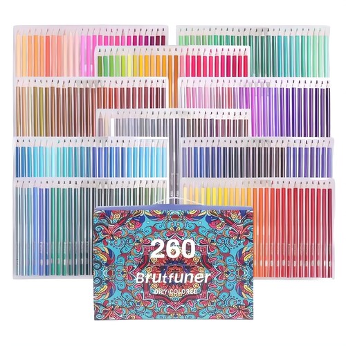 Lápices De Colores Brutfuner Juego De 260pcs.