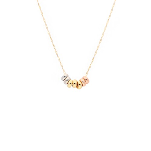 Collar Gargantilla Oro 10 Kilates Aros Semanario