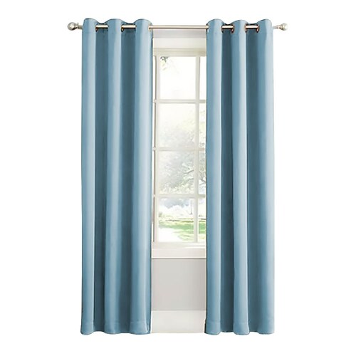 Cortinas Blackout 295cm Ancho X 215cm De Largo En 2 Paneles "Cielo"