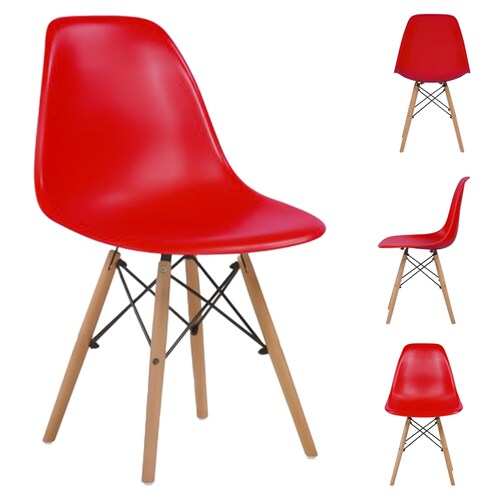 SET DE 4 SILLAS EAMES MINIMALISTAS