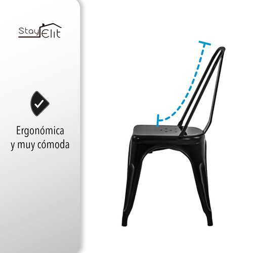 SET DE 2 SILLAS METALICAS TIPO TOLIX.