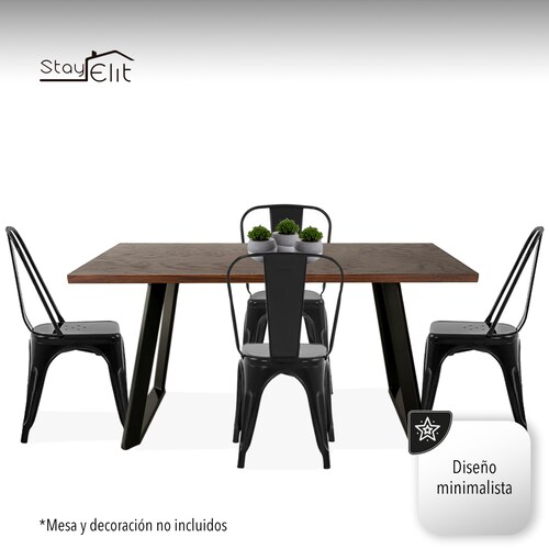 SET DE 2 SILLAS METALICAS TIPO TOLIX.