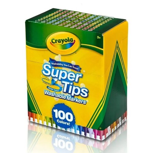 valen la pena? crayola supertips de 100 vs de 50 