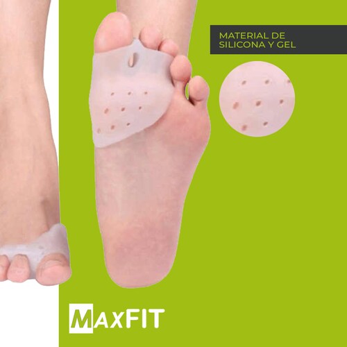 Par De Corrector De Juanetes De Silicona Con Separador De Dedo Maxfit HE0105