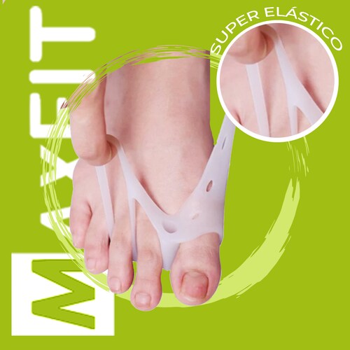 Par De Corrector De Juanetes De Silicona Con Separador De Dedo Maxfit HE0105
