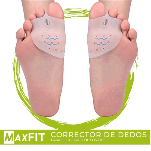 Par De Corrector De Juanetes De Silicona Con Separador De Dedo Maxfit HE0105