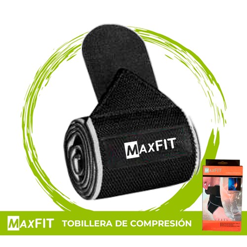 Tobillera Deportiva Tipo Venda  Para Deporte Y Lesion Rehabilitación, 1 Pz Maxfit Hh001