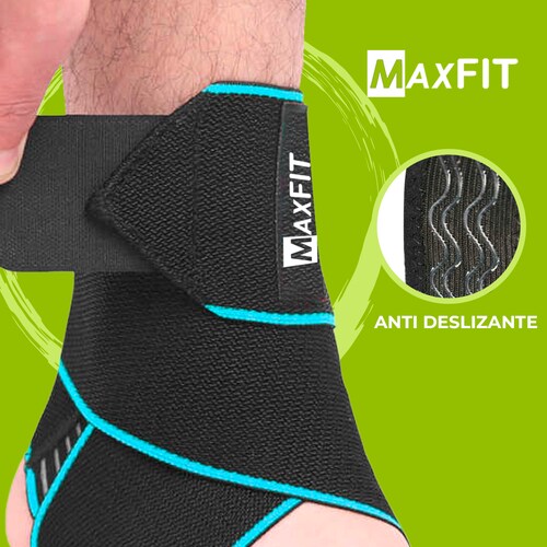 Tobillera Deportiva Tipo Venda  Para Deporte Y Lesion Rehabilitación, 1 Pz Maxfit Hh001