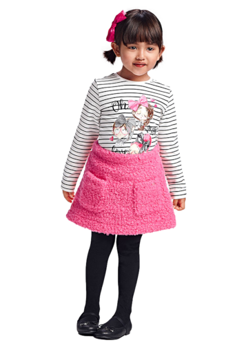 Conjunto Falda Rizo Y Playera Niña Marca Mayoral.
