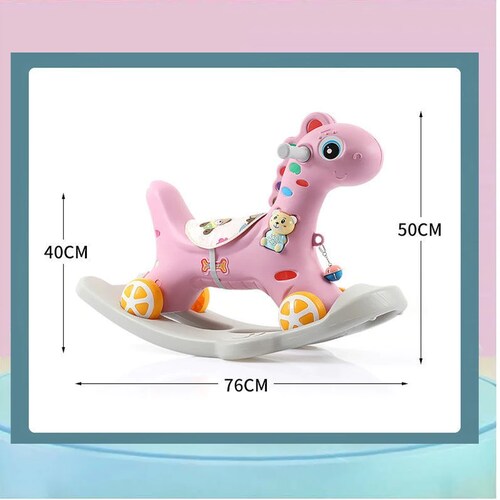 Caballo montable balancín mecedora 2 en 1 para niños