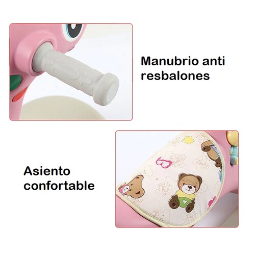 Caballo montable balancín mecedora 2 en 1 para niños