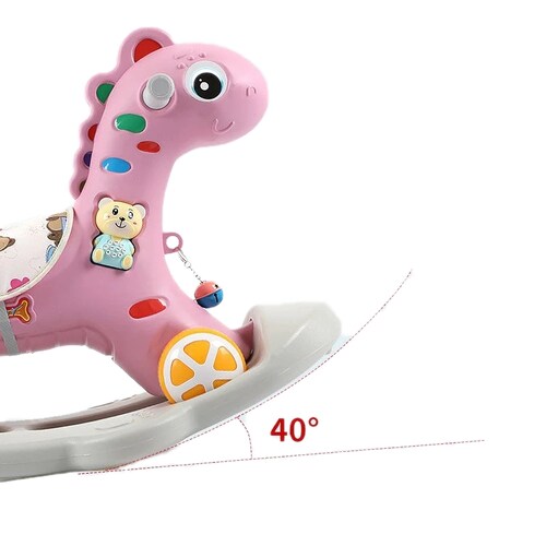 Caballo montable balancín mecedora 2 en 1 para niños