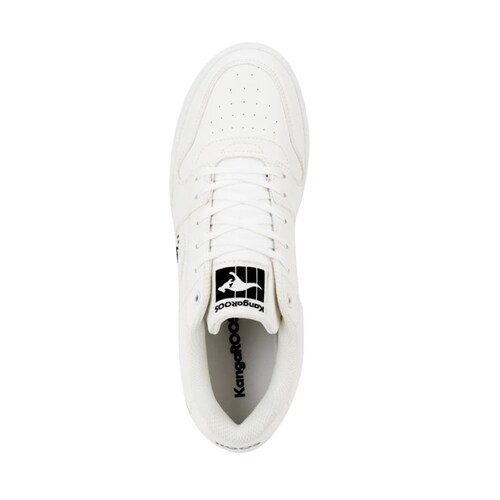 Tenis casual urbano Kangaroos para hombre, color blanco, tipo choclo, mod. 1025405