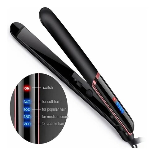 Plancha De Cabello Temperatura Regulable Para Mojado Y Seco