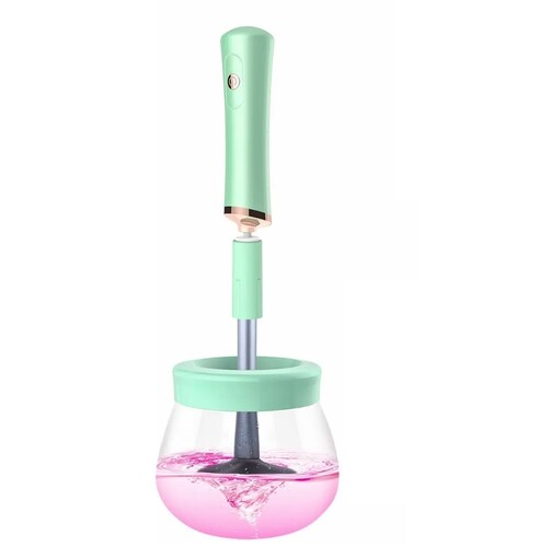 Limpiador De Brochas Maquillaje Eléctrico, Verde