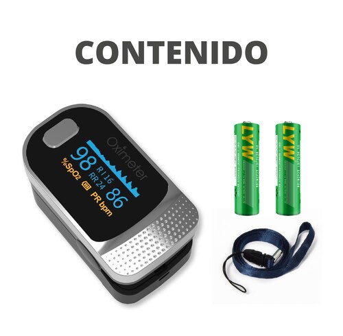 Oxímetro SENKU 4 en 1, Saturación de oxígeno, Frecuencia cardíaca, Frecuencia respiratoria, Índice de perfusión sanguínea, Hospital Deporte Hogar, Bebes Niños Adulto.