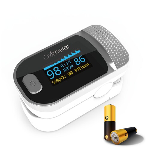 Oxímetro SENKU Monitor Oxigeno Digital 4 en 1, Adultos Niños, Hogar Hospital Deporte, Certificado CE FDA