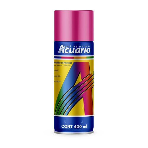 Pintura en Aerosol Acuario Rosa Mexicano Brillante 400 Ml AA75305
