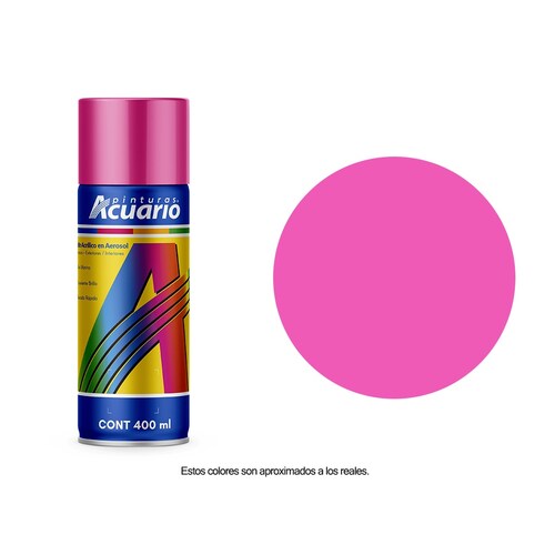 Pintura en Aerosol Acuario Rosa Mexicano Brillante 400 Ml AA75305
