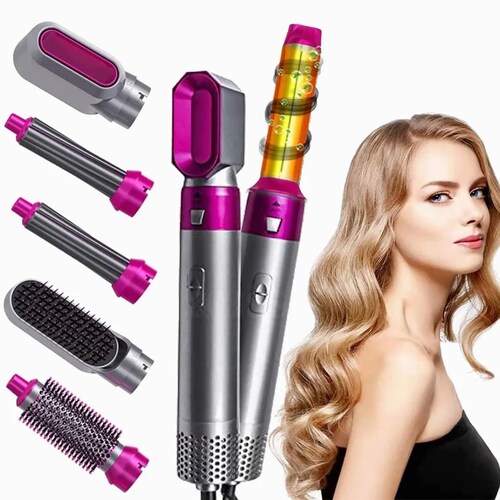 5 Es 1 Cepillo Secador De Pelo Para Peinado De Mujer 110v