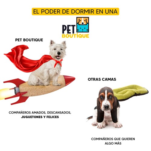 Cama mascotas para perro o gato antideslizante Pet Boutique Mediana Ocre  Tv Ofertas única con cierre, para un fácil retiro de funda y lavado, adaptable a todo tipo de clima + Cepillo Incluido 