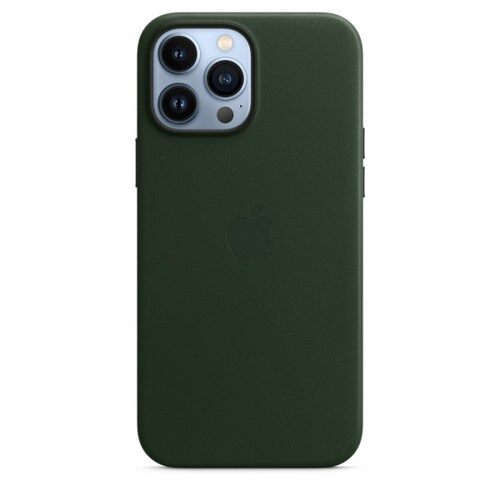 Funda de piel con MagSafe para el iPhone 13 Pro Max - Verde Secuoya