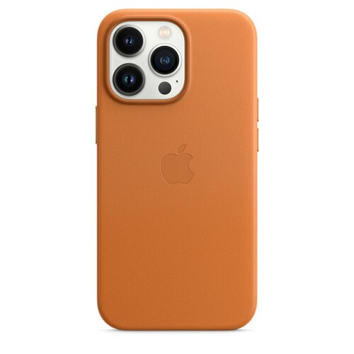 Funda de piel con MagSafe para el iPhone 13 Pro - Castaño Dorado