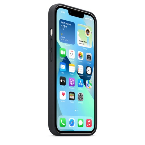 Funda de piel con MagSafe para el iPhone 13 - Medianoche