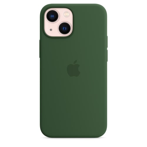 Funda de Silicon con MagSafe para el iPhone 13 Mini - Verde Trebol