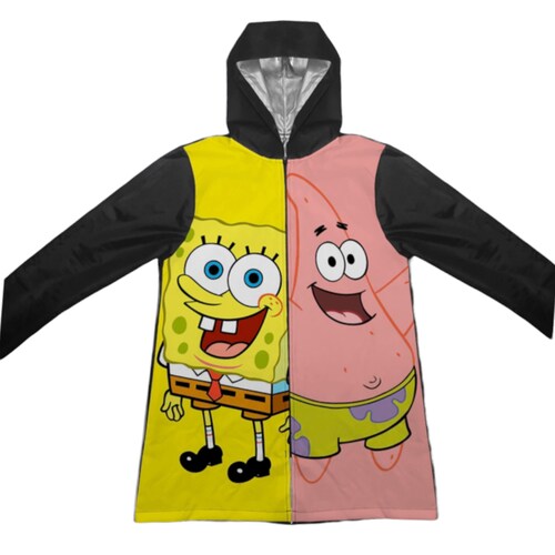 Chamarra Impermeable ultraligera Para Lluvia Bob Esponja Y Patricio.