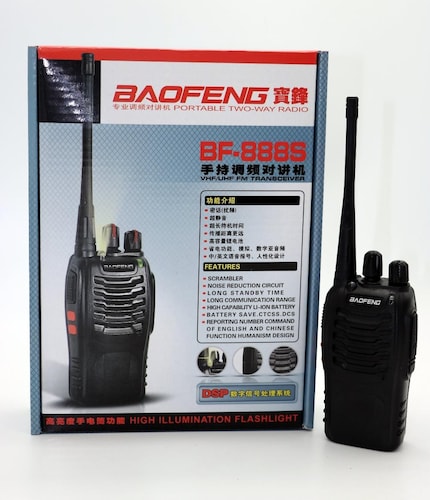2 Radios Baofeng Bf-888s Uhf Con Manos Libres Set-2