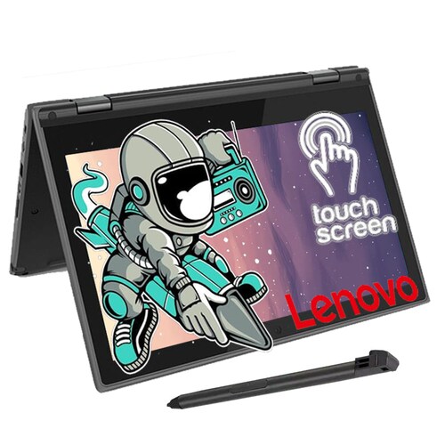 Laptop Lenovo 300e 2 en 1 11.6" Táctil Intel Celeron N4120 Disco duro 64 GB Ram 4 GB Windows 10 - Negro + Pluma Tactil 