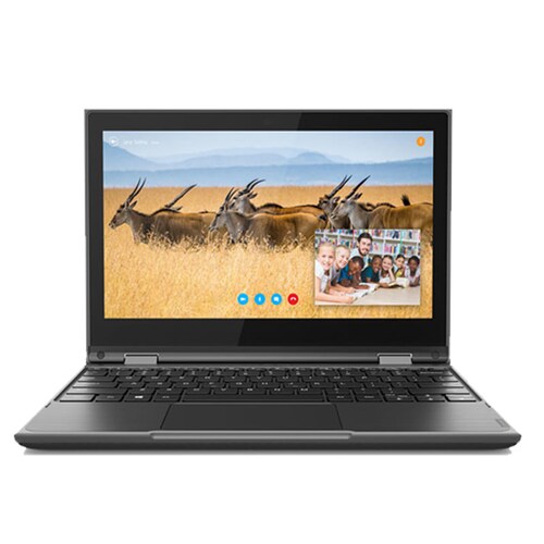 Laptop Lenovo 300e 2 en 1 11.6" Táctil Intel Celeron N4120 Disco duro 64 GB Ram 4 GB Windows 10 - Negro + Pluma Tactil 