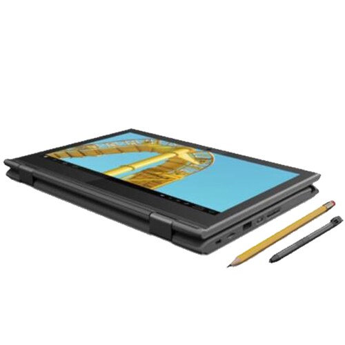 Laptop Lenovo 300e 2 en 1 11.6" Táctil Intel Celeron N4120 Disco duro 64 GB Ram 4 GB Windows 10 - Negro + Pluma Tactil 
