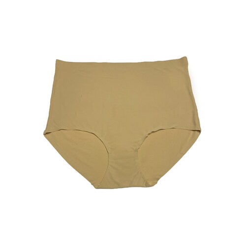 Paquete de 3 Pantaleta Completa a la cintura con Control Invisibles Sin Costuras Corte Láser Pack Incluye Negra Nude y Blanca.