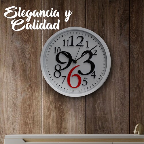 Reloj De Pared Moderno Elegante Blanco.